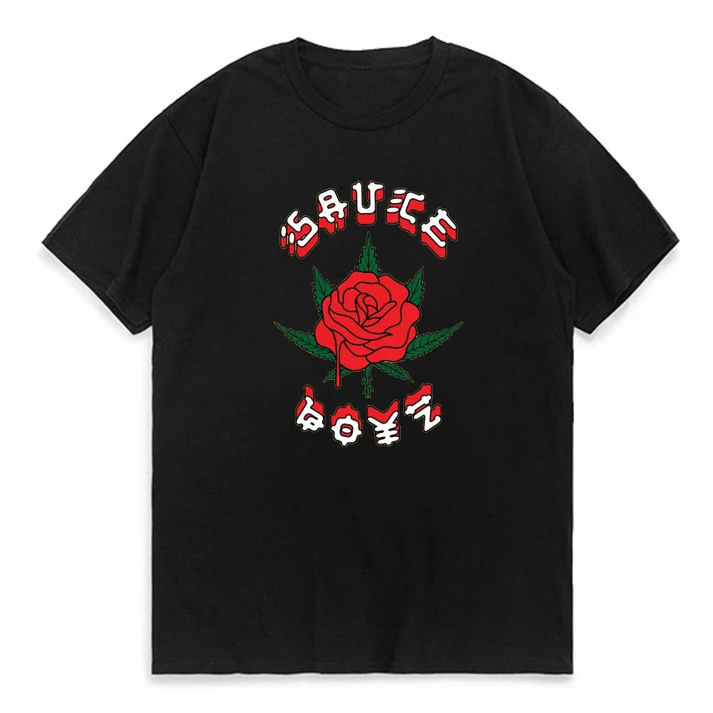 

Eladio Carrion Sauce Boyz Monarca Aesthetic Manga T-shirts Fashion 100% Cotton Soft Anime Tee-shirt Cute Comic Menwomen T Shirt