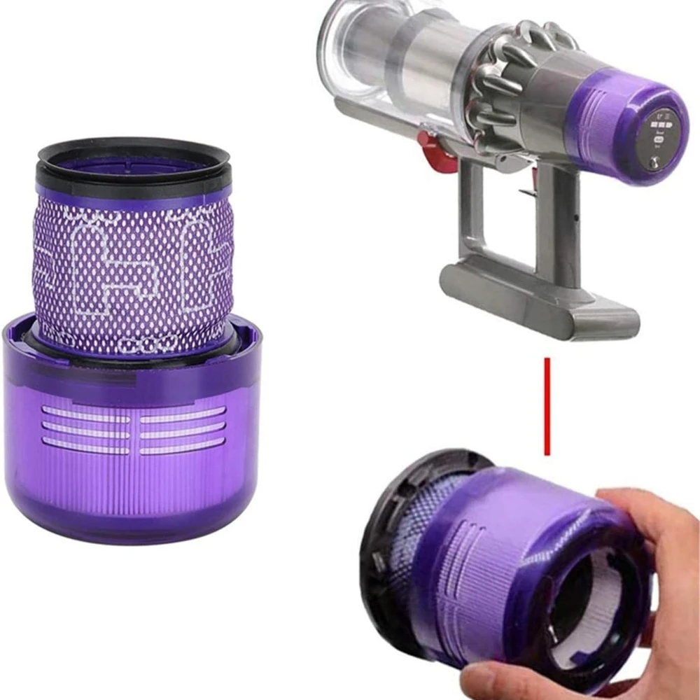 【Paquete de 2]】Filtro HEPA de vacío Dyson para V11/V15/SV14: posfiltro lavable, trampas 99,97% de polvo y polen, pieza de repuesto OEM
