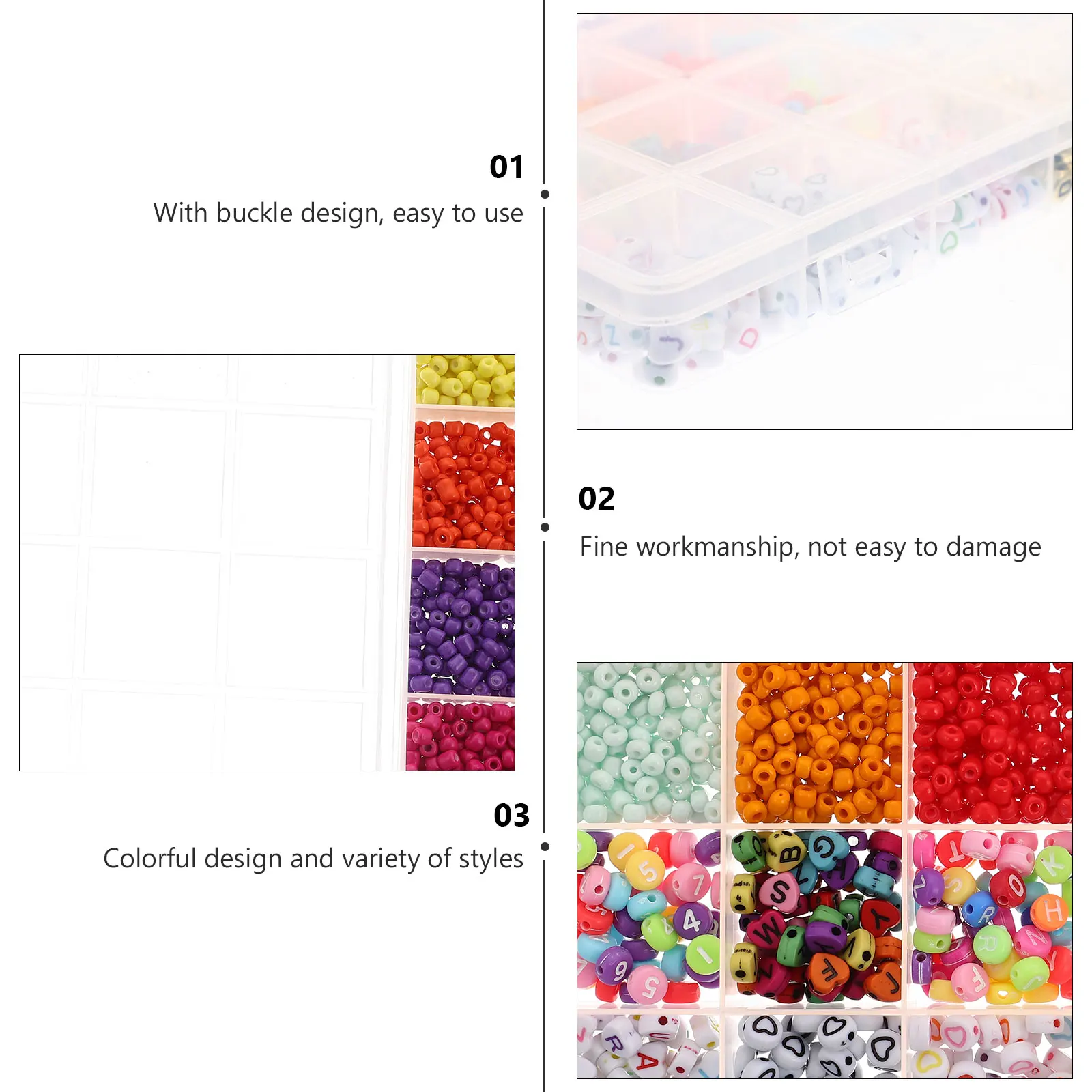 

1 Box Real Color Enamel Alphabet Beads Diy Jewelry Craft Glass Bracelet Making Multi-Function Decorative Wear-Resistant Delicate