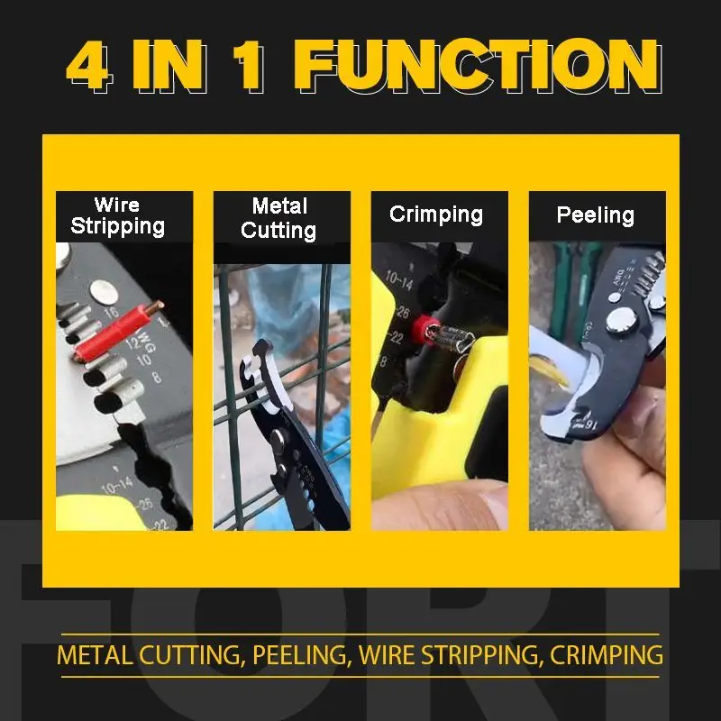 

Multifunctional 4 in1Wire Cutting Pliers Hardware Tools Universal Wire Cutters Electrician Wire Pliers Wire Stripper Repair Tool