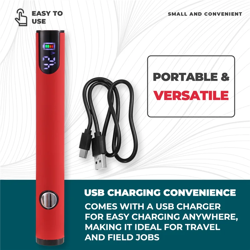 CYCLI-510 Thread Battery Cart Pen Headless Electric Soldering Iron With Adjustable Temperature Mini Soldering Iron Kit