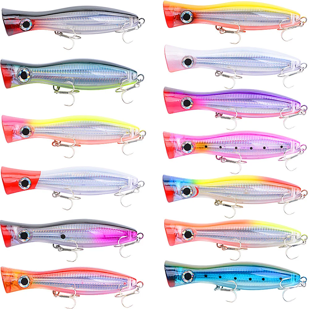 NUNATAK TOPWATER GT LURE Морская приманка для рыбалки с лодки, минноу-приманка, поверхностная приманка, 3D-глаза, 12 см-43 г/16 см-80 г