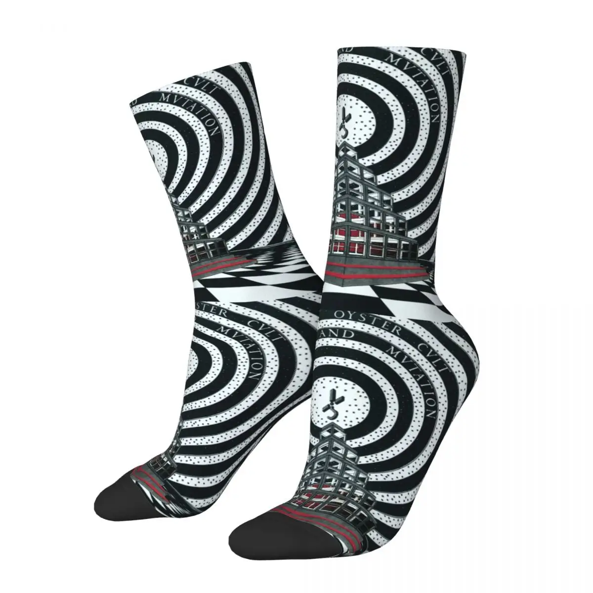 Crazy compression Fan Sock for Men Vintage B-Blue Oyster Cult Quality Pattern Crew Sock Casual