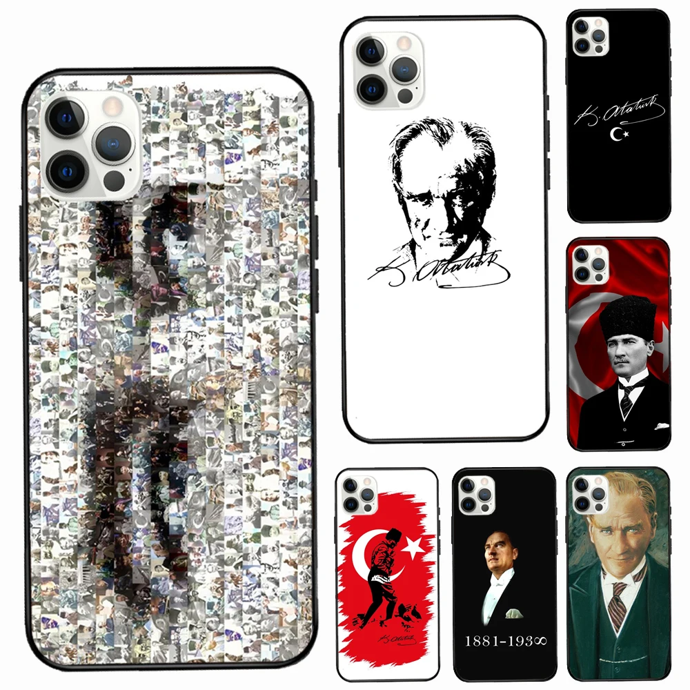 Чехол Mustafa Kemal Ataturk для iPhone 11 14 12 Pro Max 13 Pro XS MAX 6 7 8 Plus 5S SE 2020 X XR