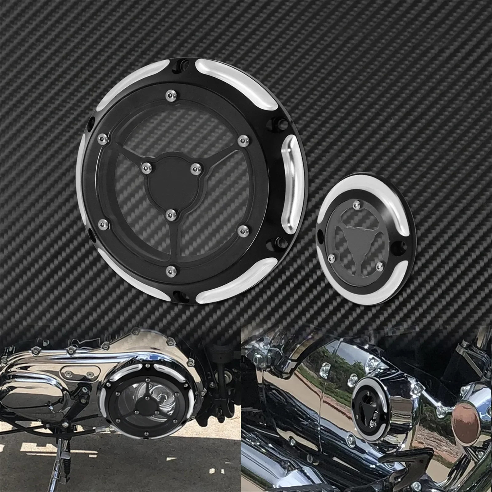 Motorcycle 6 Holes Derby Cover Timer Timing Cover CNC Aluminum For Harley Sportster XR XL 2004-Up XL1200 72 883 Iron Roadster