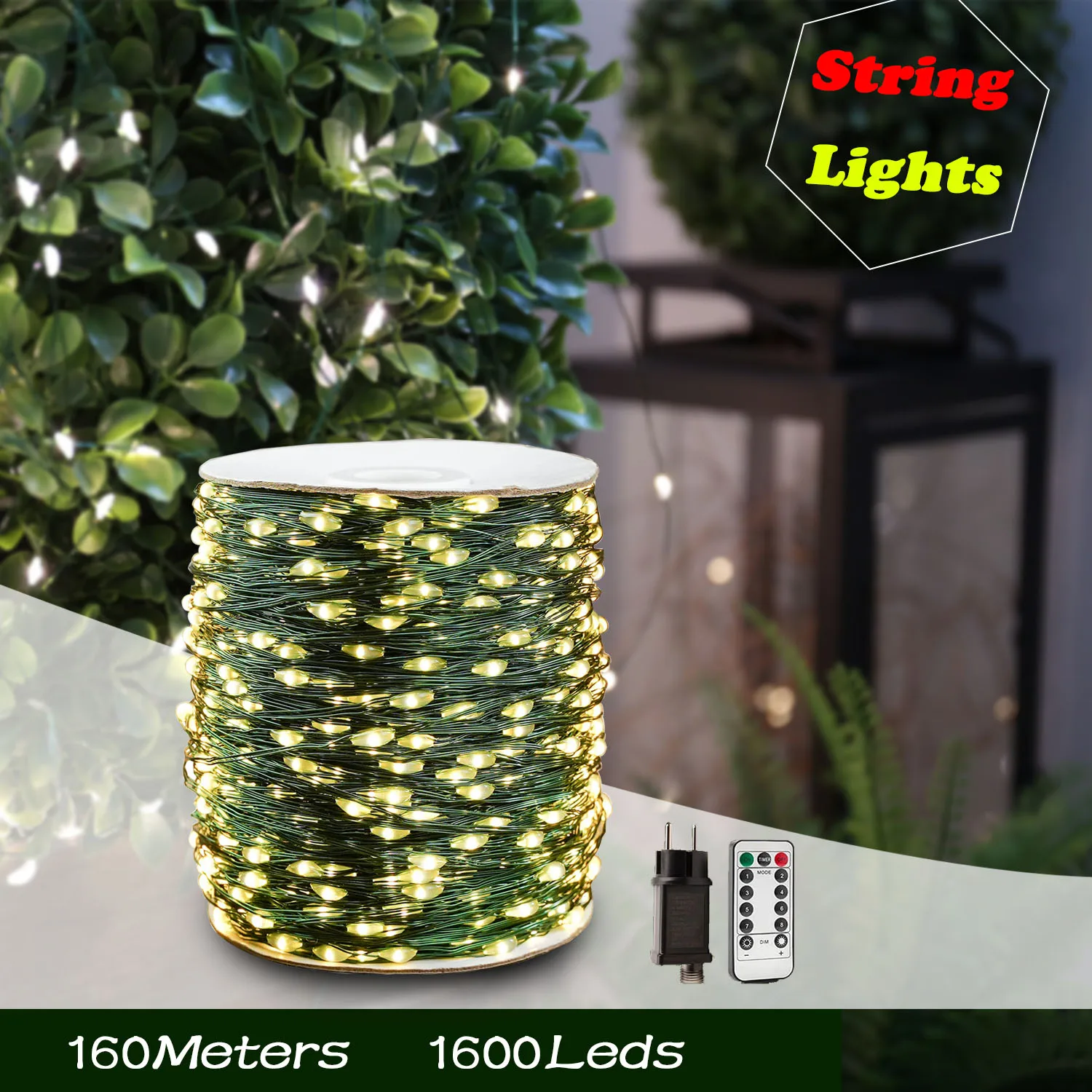 

10m-200m LED String Lights Fairy Navidad Garland Outdoor Decor Christmas Lights Waterproof For Tree Street Bedroom Wedding