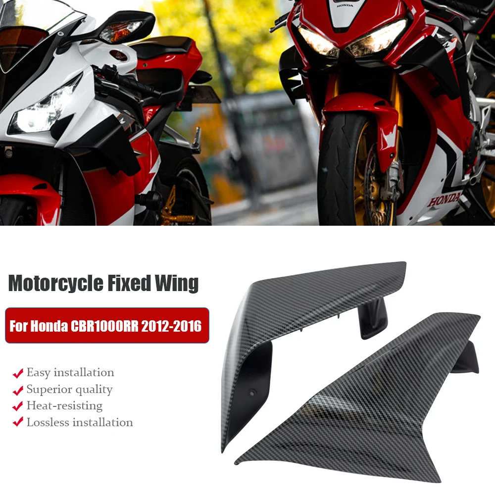 

Winglet Spoiler CBR1000RR ,Fit For Honda CBR1000 RR 2012 2013 2014 2015 2016 Motorcycle Fixed wing Aerodynamic Wing carbon paint
