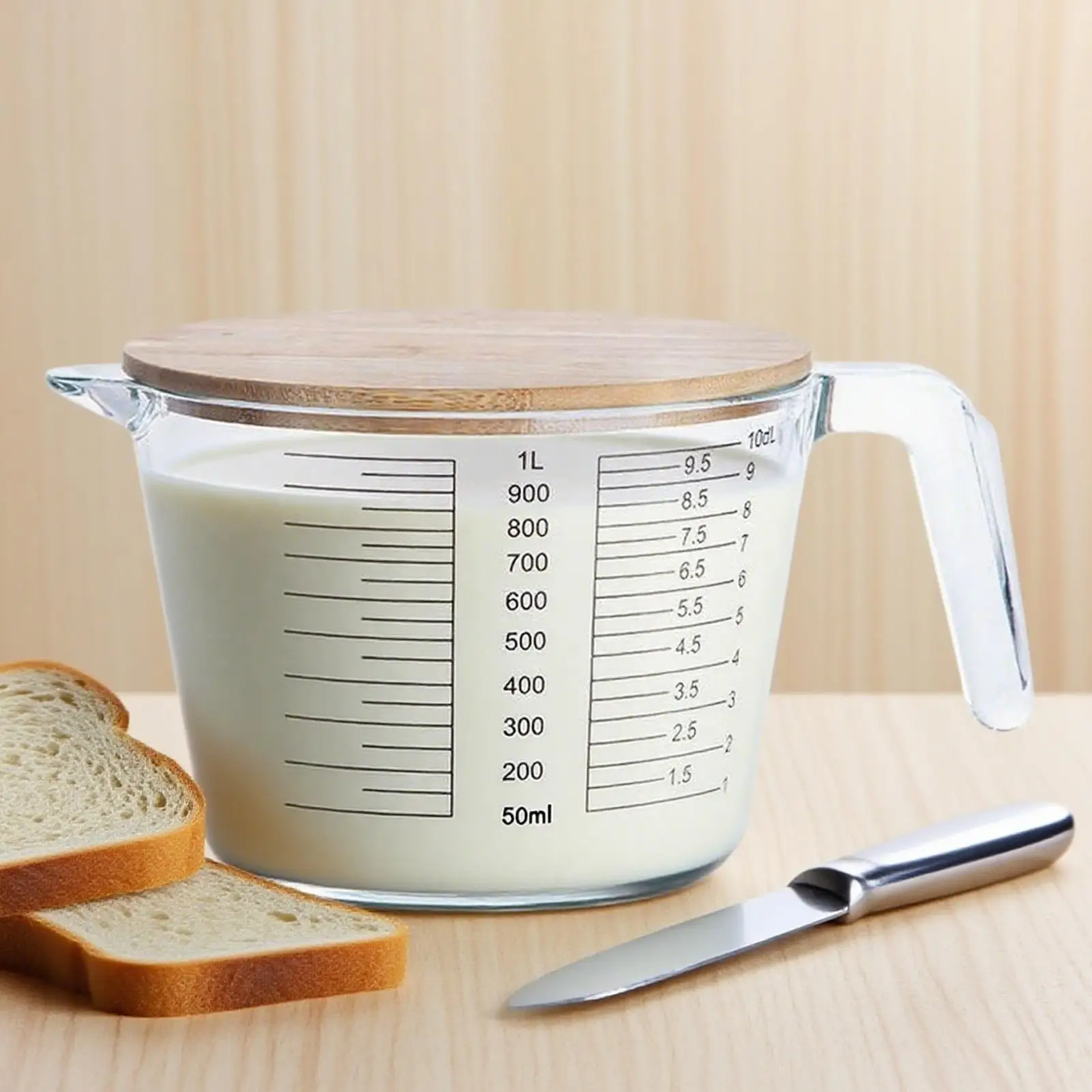 

Baking Measuring Cups Glass Egg Measuring Cups With Scale Microwave Safe Container Kitchen Tools For Liquid Egg Cooking Home
