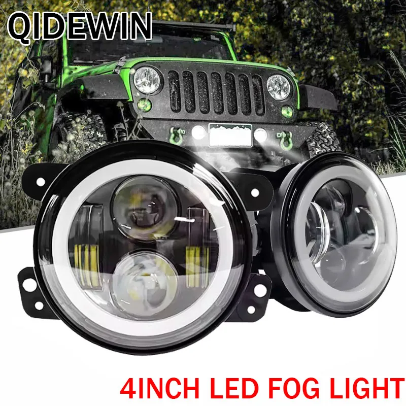 

4" Inch car led fog/driving lights Lamp yellow Turn signal light white DRL For Jeep WranglerJK Grand Cherokee Dodge Journey