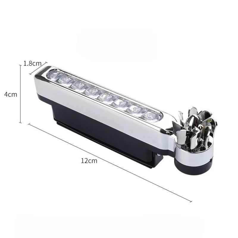 2 قطعة ضوء النهار الجري اللاسلكي طاقة الرياح ضوء النهار LED سيارة التحديثية اليومية مصباح جيد الإضاءة دوران المصباح
