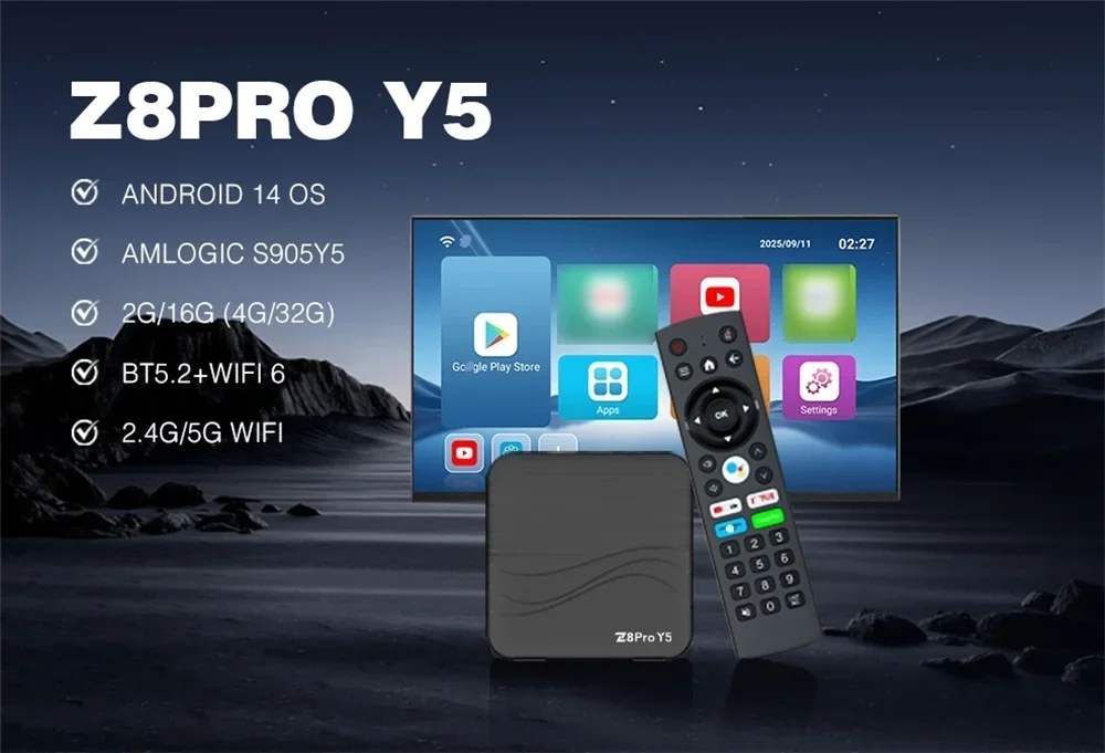 Z8 Pro Y5 Android14 Smart TV B - Netflix Home Cinema ulasan dan harga