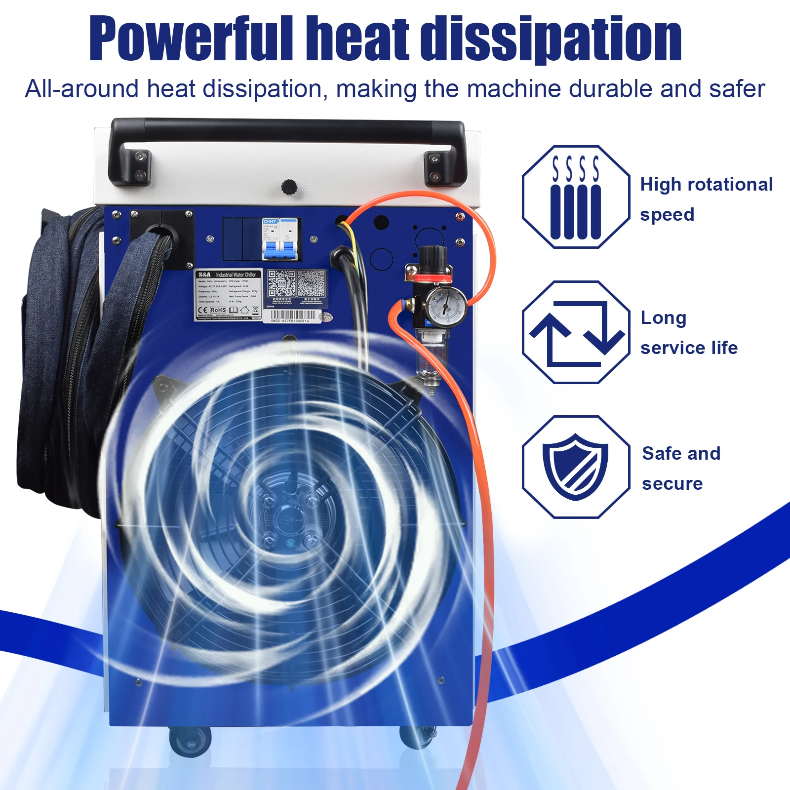 Máquina de solda a laser de fibra 1500W RECI fonte de laser 4 em 1 Máquina de limpeza de corte a laser portátil Hanli Refrigerador de água