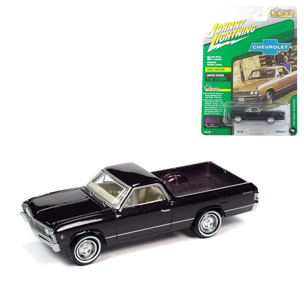 Modelo de carro liga menino Johnny Lightning, Bburago Auto World, veículos Chevrolet Silverado Ford Diecast 1:64, presentes de coleção 1:64