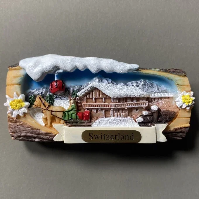 Fridge Magnets Switzerland Ski Scenery Cuckoo Clock Zermatt Diemtigtal BergeLake Luzern Jungfraujoc Residence Swiss Dairy Cattle