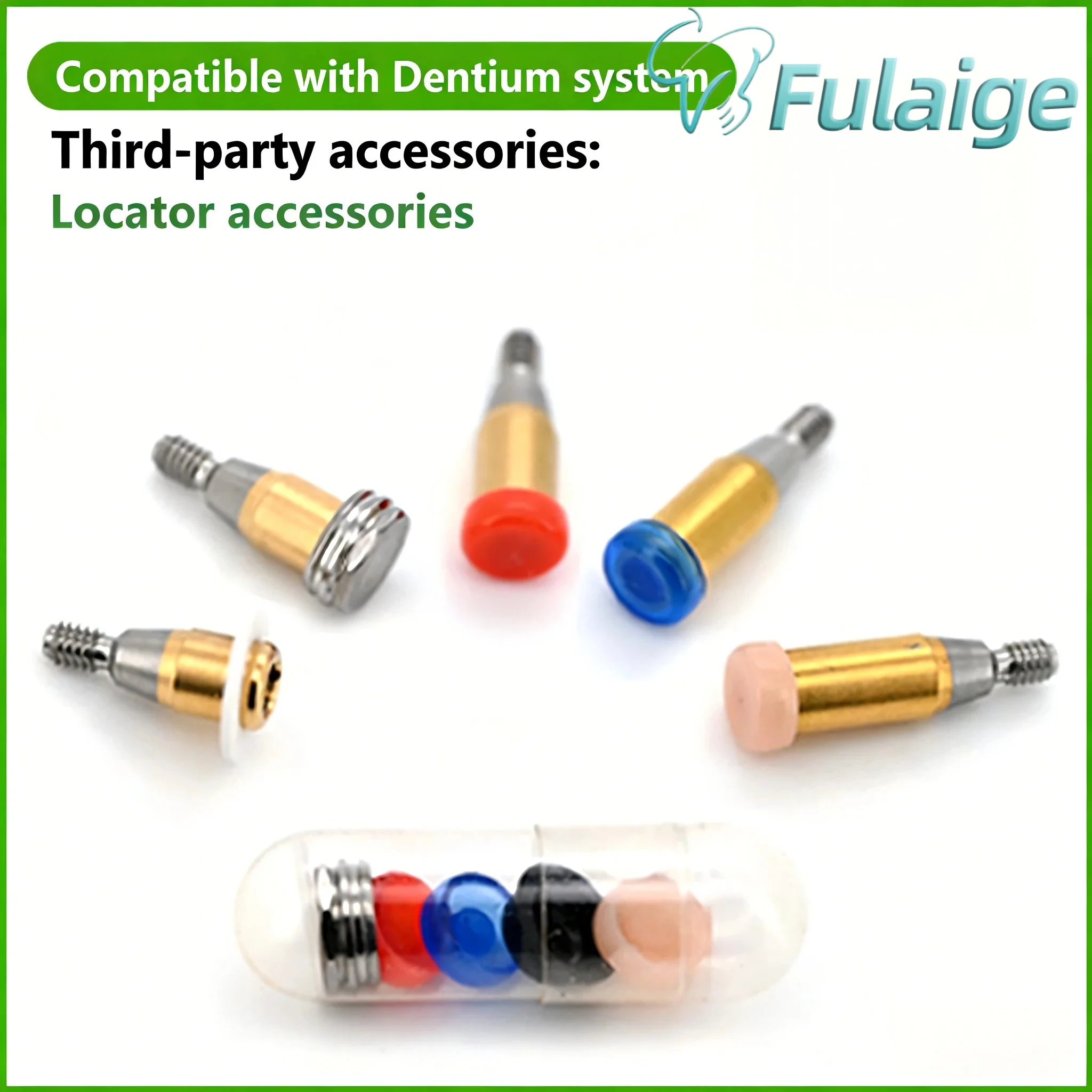 Osstem LOCATOR Abutment Kit Female Caps Ball Type Pick Up Driver Lab Analogue Complete Implant Overdenture Replacement Set