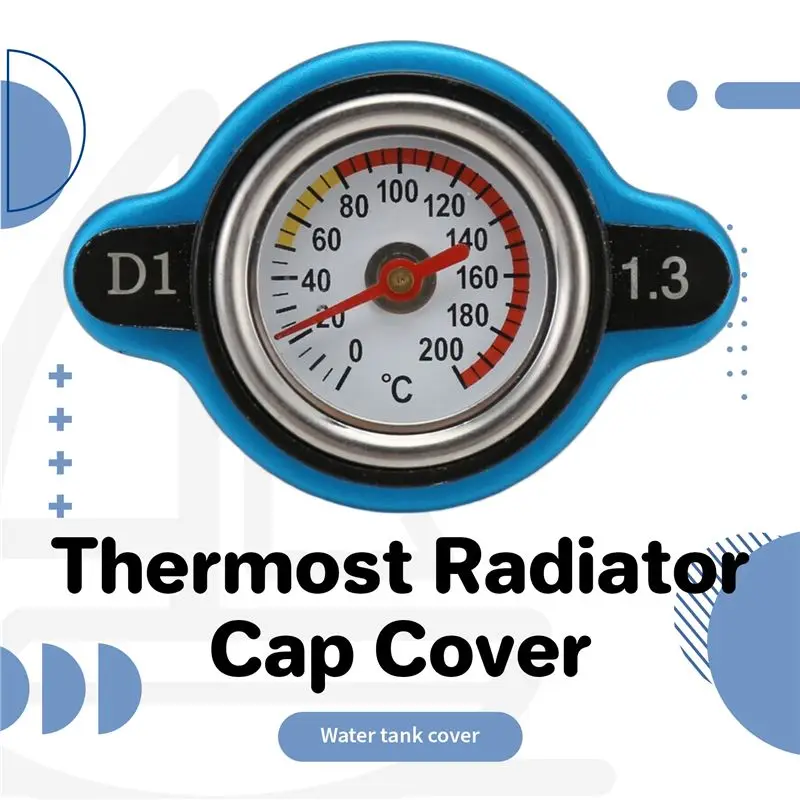 COVER+ Water Temp Gauge 1.3 BAR Racing Small Size Thermost Radiator Cap COVER No Logo(Big Head)