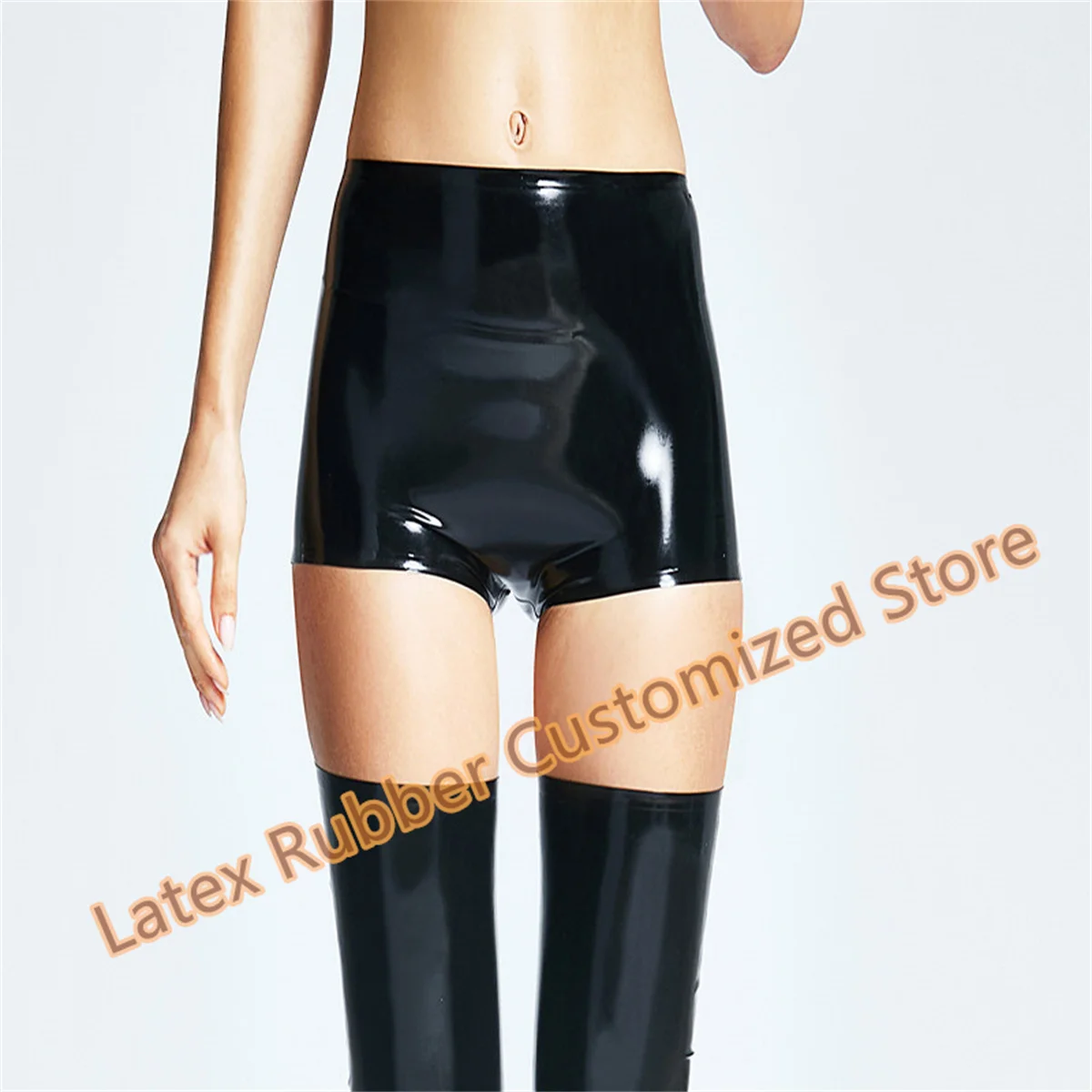 

Handmade Women Latex Shorts Panties Rubber Boxer Customize Halloween Cosplay Cosplay Costumes