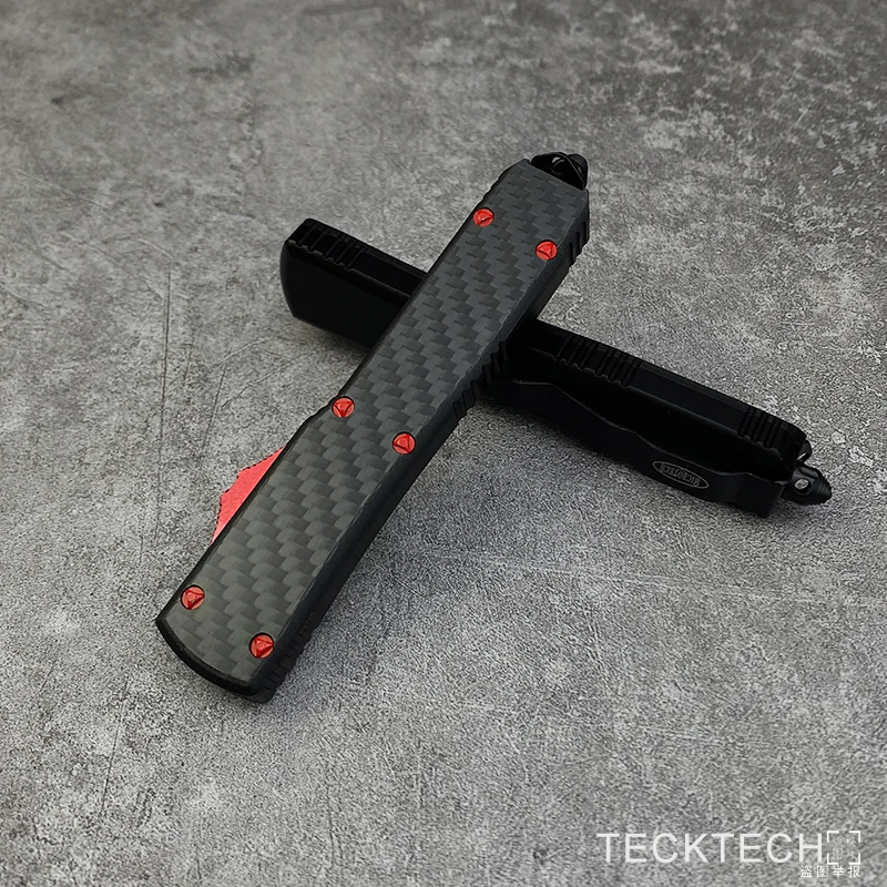 ألياف الكربون سلسلة Ultratech D2 الصلب CNC 6061 الألومنيوم مايكرو الترا تك EDC أدوات التكتيكية والعتاد TECKTECH مشط