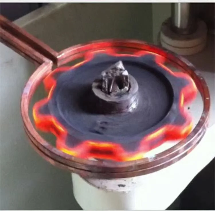 

Induction Heater Auto Parts Spade Heating Bar Gear Shaft Rod Quenching Hardening Continue Heating