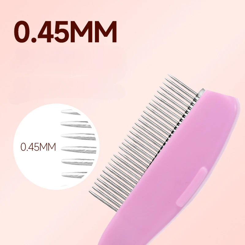 Foldable ultra-fine stainless steel mascara brush, lash separator, makeup tool