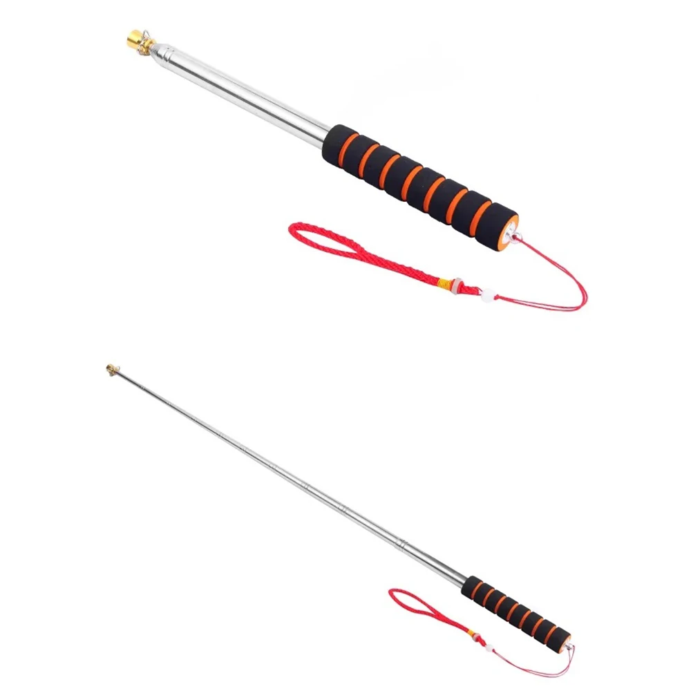 Wholesale/Retail 1.6/2/2.5/3M PPT Presentation Handheld Flag Pole Teachers Pointer Tour Guide Flagpole Telescopic Flag