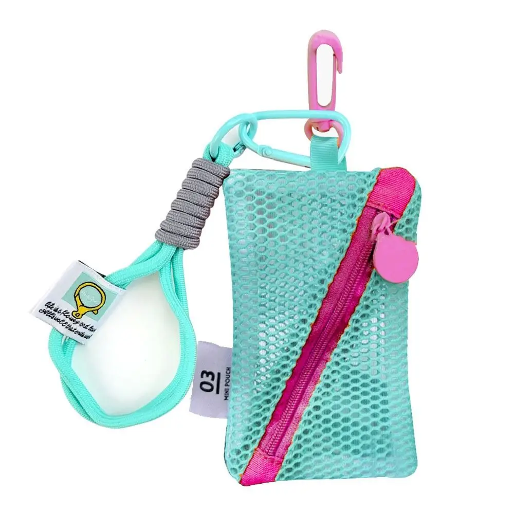 Fashion Dopamine Color Storage Bag Large Capacity Toiletry Make Up Case Candy Color Mesh Cosmetic Bag