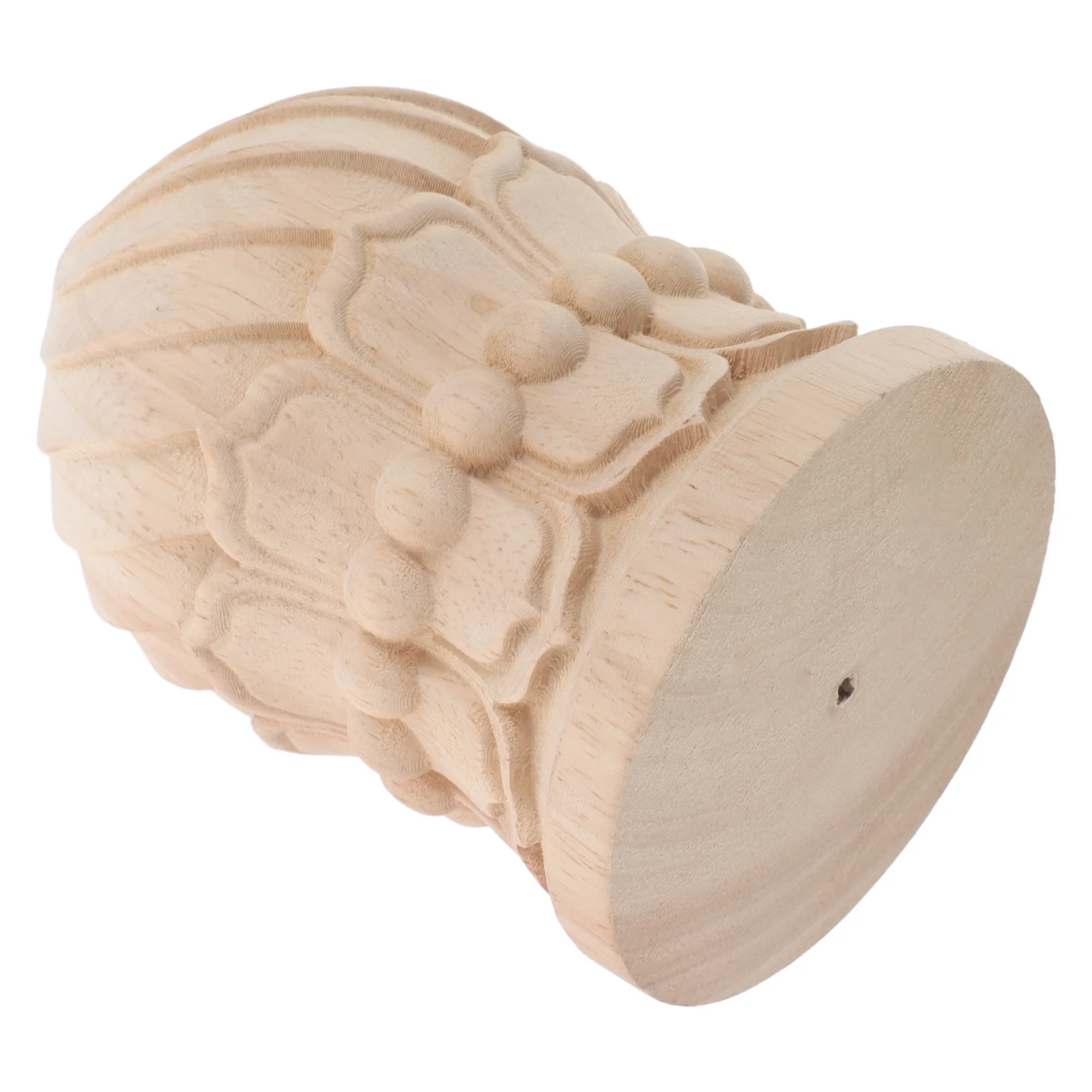 

Unpainted Solid Wood Finial 10x16cm Bed Post Cap Stair Railing Column Topper Lamp Shade Wood Finial Dowel Cap Rustic Decorative