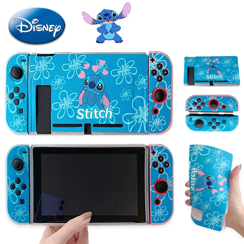 Disney Lilo and Stitch Switch Protective Case Cute Cartoon Figure Soft Shell Game Console Cover Children Man Boy Birthday Gifts