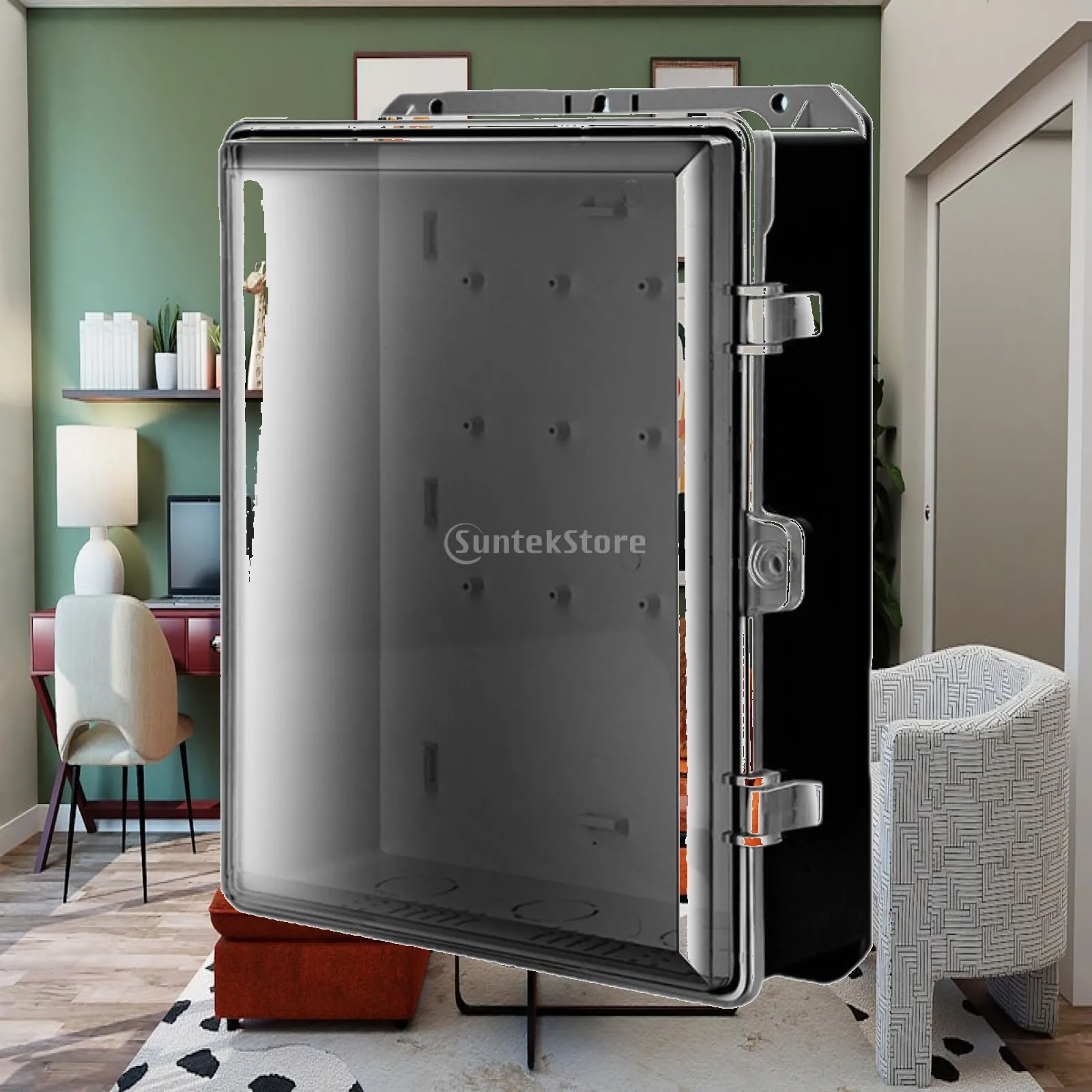 Power Distribution Box Waterproof Hinged Cover Sturdy Outdoor Wall Mounted Electrical Junction Box for Shopping Mall Hotel
