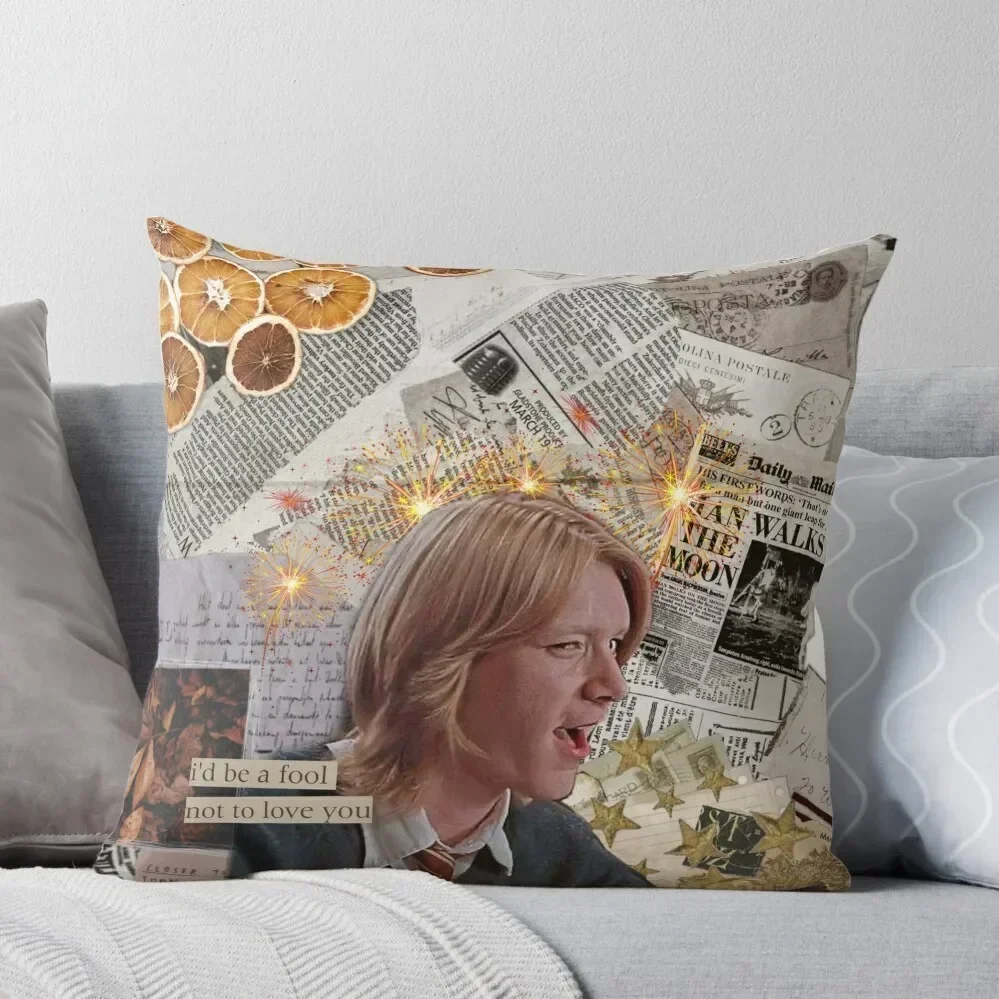 

the boy who was laughing until the very end fred weasley Throw Pillow Anime pillow