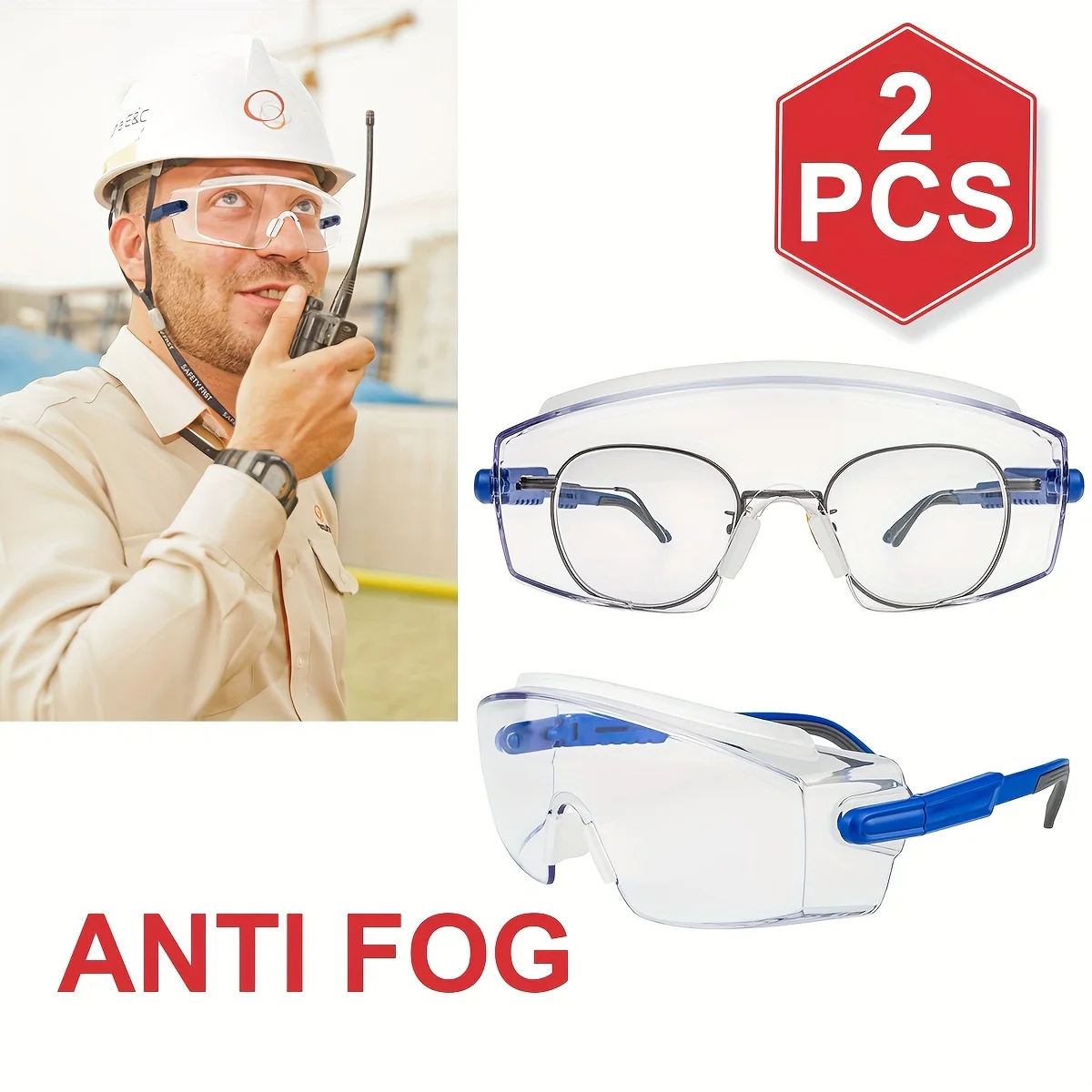 

2 шт. VOPHA противотуманные и пылезащитные очки, устойчивые к царапинам, для активного отдыха, унисекс