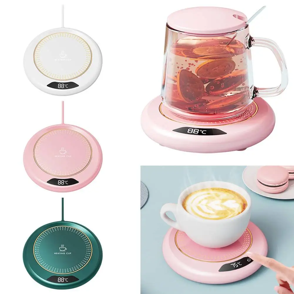 

Coffee Mug Warmer 3 Temperature Setting Electric Milk Tea Water Heating Pad USB Portable Cup Warmer Thermostat Coaster For Home