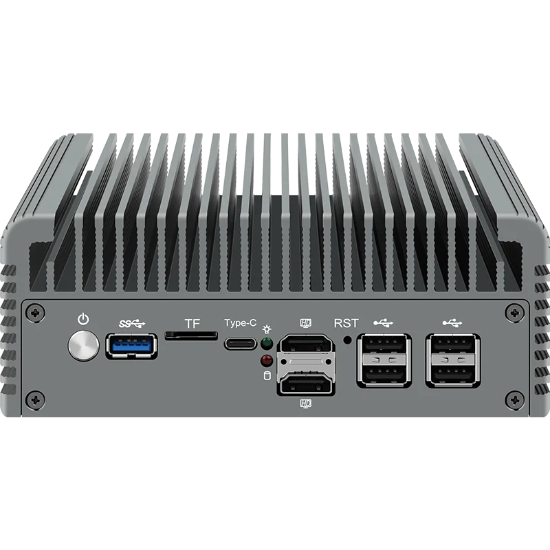 6 LAN Firewall Appliance 2.5G Router 12th Gen Intel i3-N305/N100 DDR5 2*NVMe 2*SATA3.0 Fanless Mini PC ESXi Proxmox Host