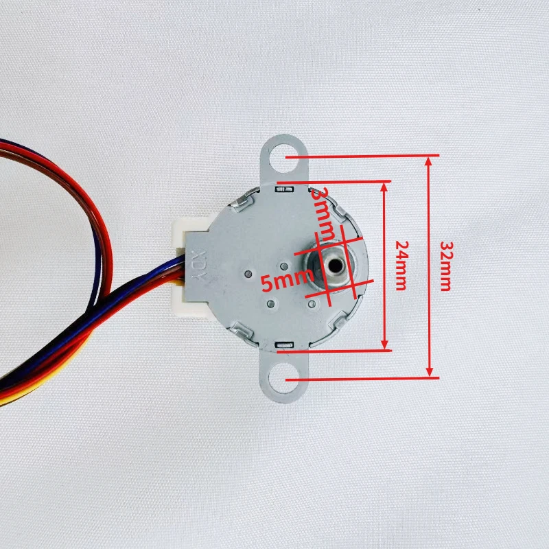 محرك متدرج مصغر 24BYJ48 DC 5V، مناسب للستائر الذكية والكاميرات وأجهزة العرض وأضواء المسرح Arduino DIY