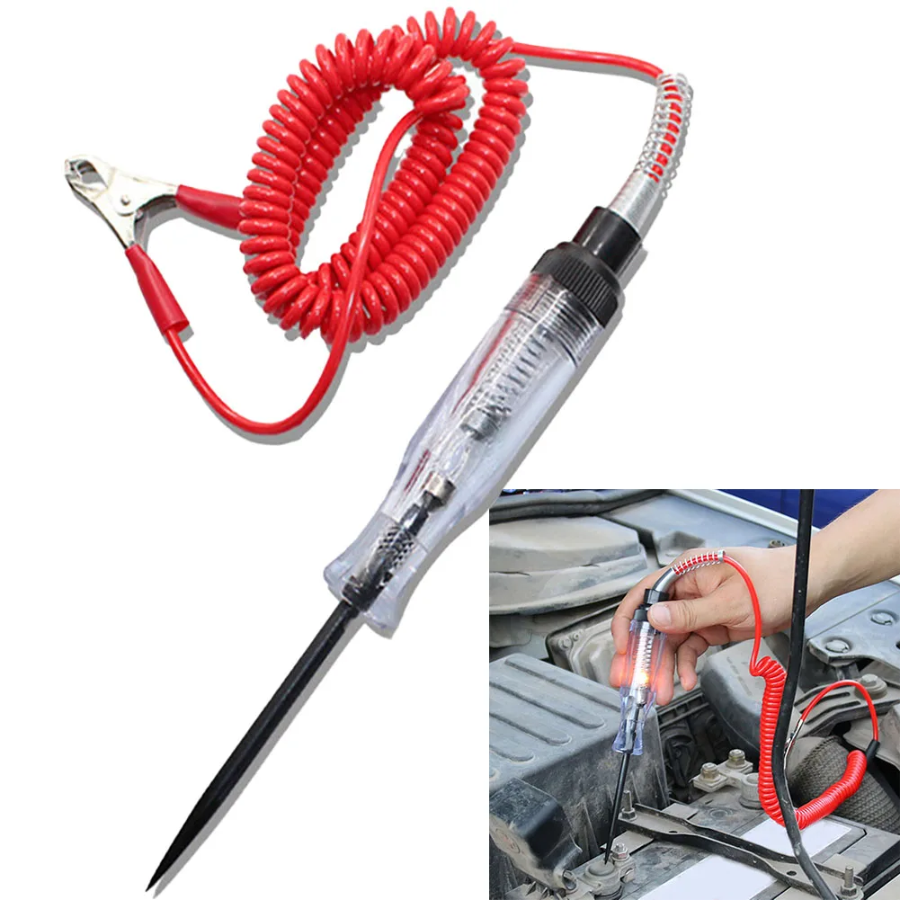 Car Voltage Circuit Tester Premium Test Light Probe Pen Light Bulb Diagnostic Tool Automotive Motorcycle Accessories ﻿