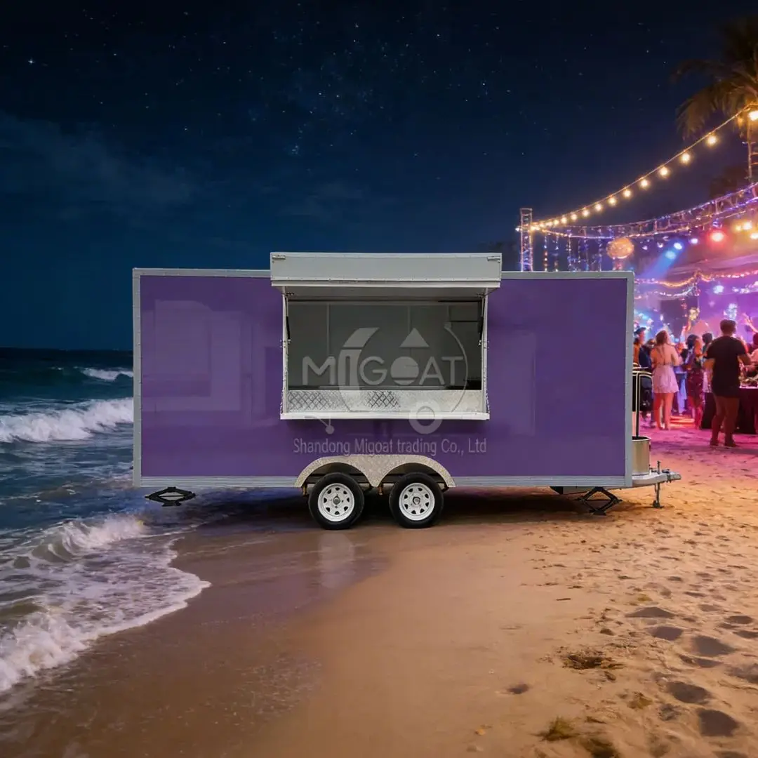 

Customizable Fully Equipped Commercial Mobile Food Trailer for Catering And Street Food Business Color And Layout to Your Taste