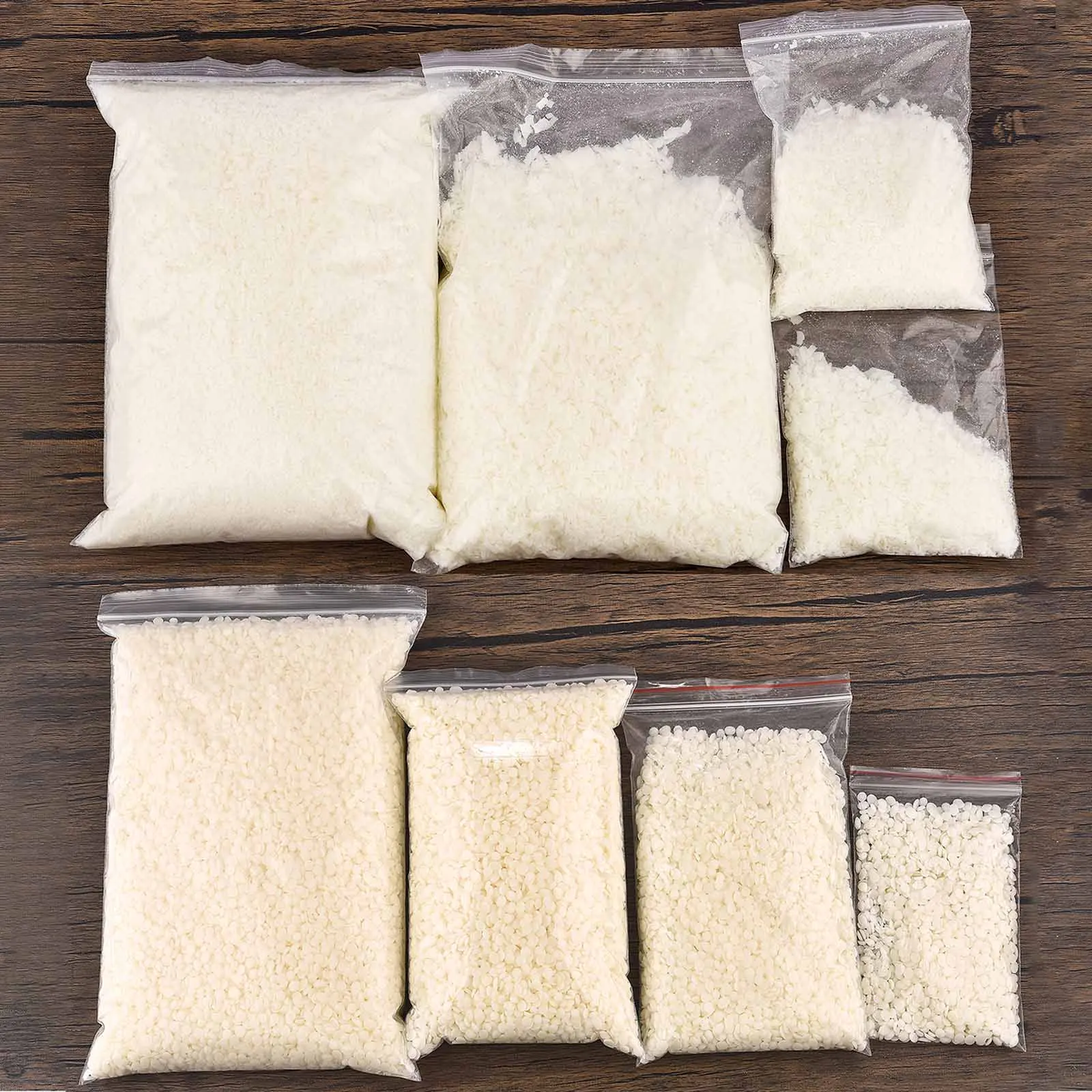 50–1000 g natürliche Sojawachsflocken, Duftkerze, natürliches Material, Zusatzstofffrei, DIY, rauchfreie Kerzenherstellung, Zubehör, Sojawachsflocken
