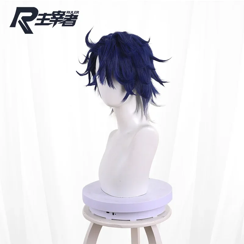 Sampo Koski Cosplay Wig Honkai Star Rail Earrings Blue Gray Short Hair Mercenary Underworld Astral Express Heat-resistant Fiber