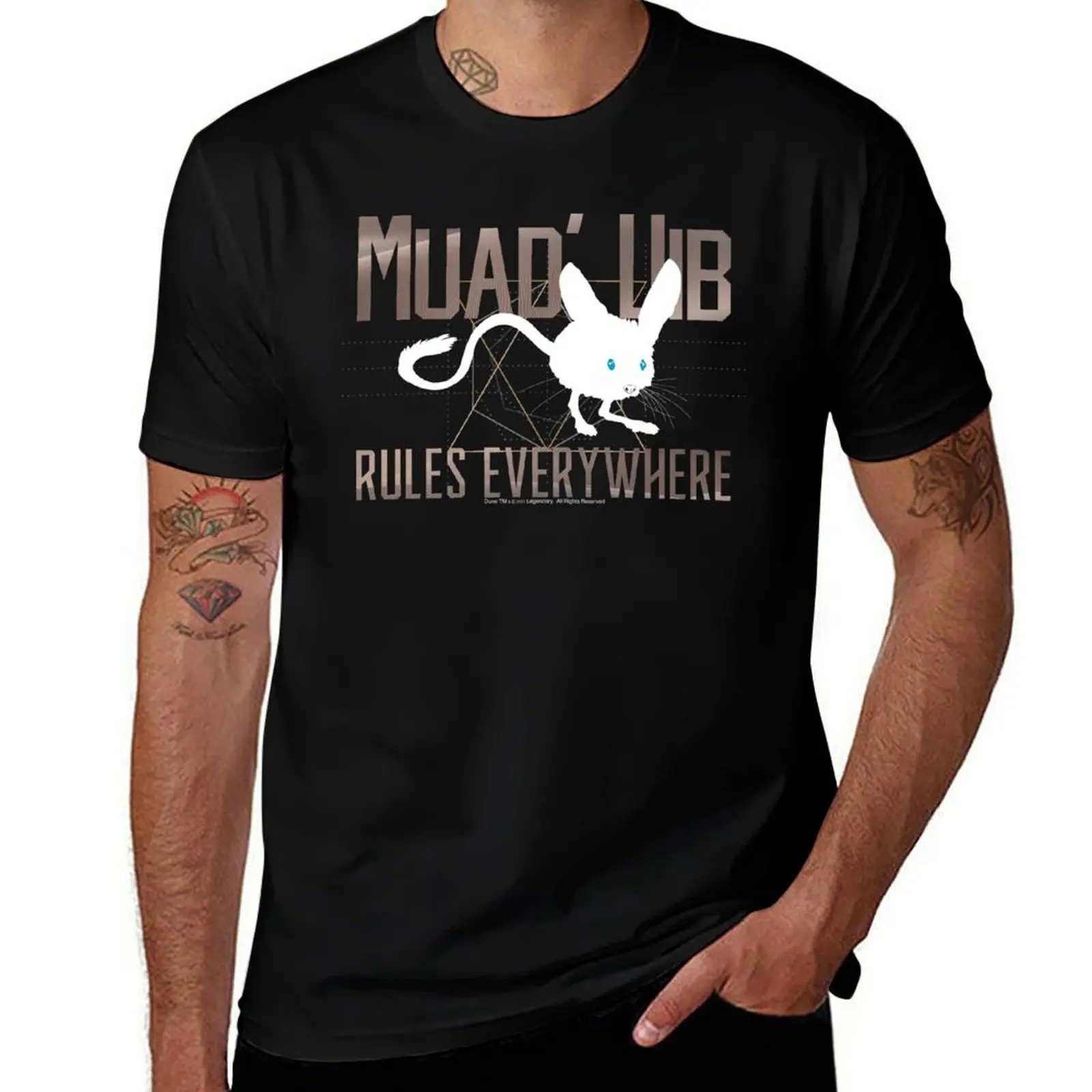 

Muad Dib Rules Everywhere-Dune-Arrakis Desert Mouse T-Shirt funny t shirts man t shirts for man cotton soft T-shirt