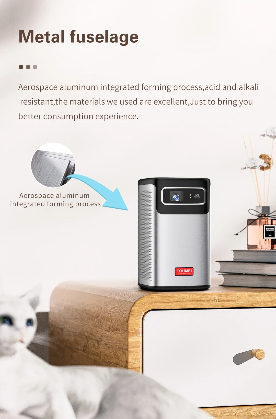 2026 YUNDOO أحدث 4K ثلاثية الأبعاد أندرويد الذكية واي فاي بيكو جيب صغير محمول LED DLP العارض المسرح المنزلي للهواتف الذكية اللوحية الكمبيوتر #4