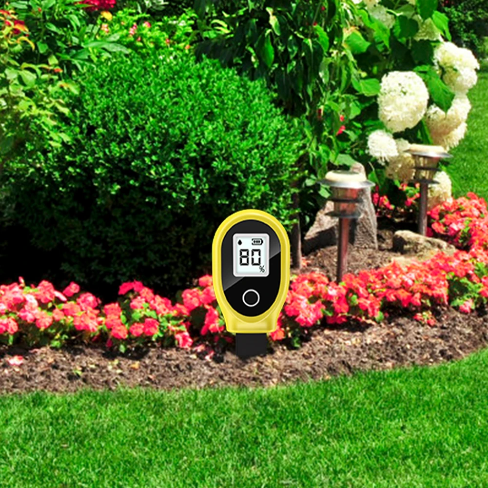 Soil Water Content Analyzer Meter Digital LCD Hygrometer Moisture Sensor Plant Water Monitor for Indoor & Outdoor Plants