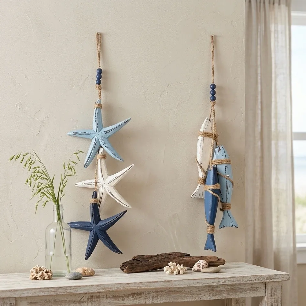 CoFor astFor al WFor all For art Fish StFor arfish Decor Blue Theme 59 cm x 17 cm For and 54 cm x 4.5 cm x 2 cm