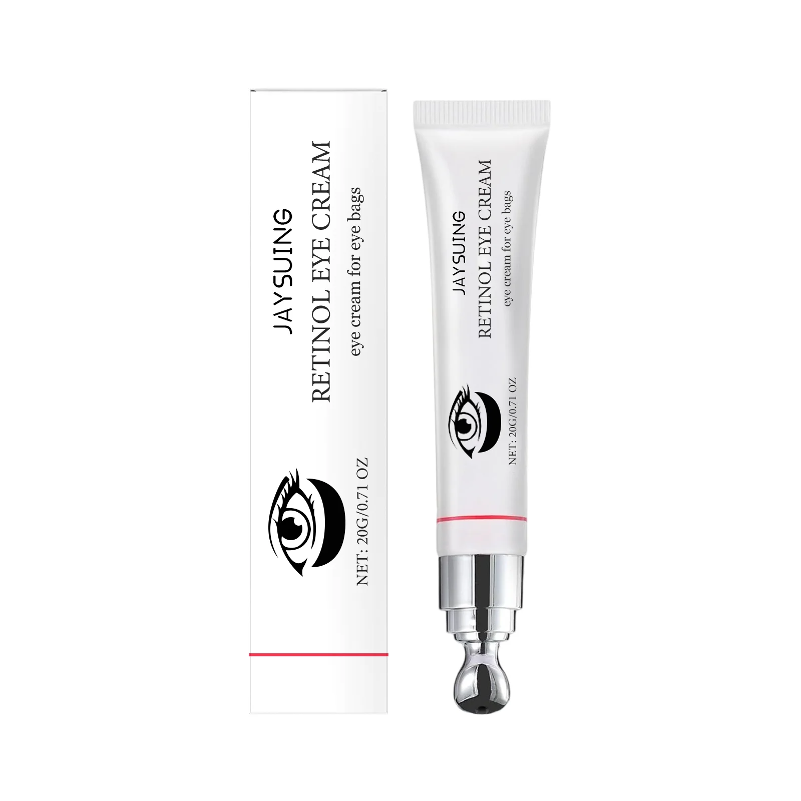 Retinol Eye Cream for Dark Circle Puffiness Wrinkle Repair Fight Fine Lines Reduce Eye Bags Under Eye Cream with Hyaluronic Acid