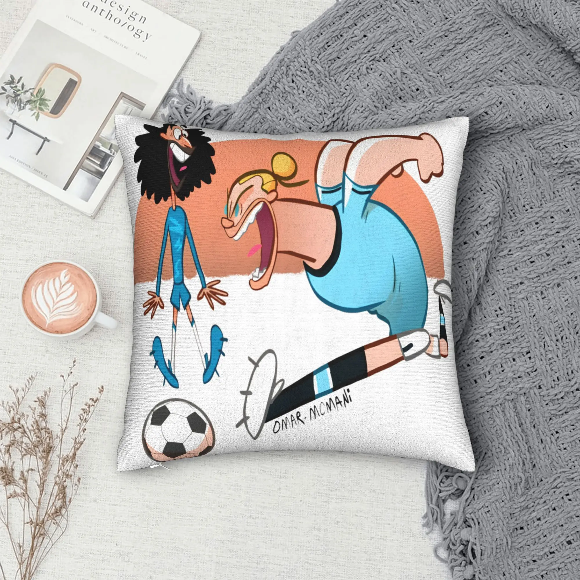 Haaland vs Cucurella Pillow Case  Retro Trendy Pillow Cover Custom Pillowcases For Living Room Chair