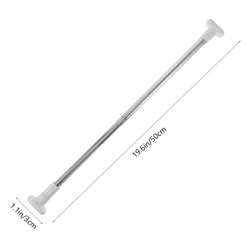 1 Pc Punch Free Clothes Drying Pole Stainless Steel Shower Extendable Bar Closet Retractable Tension Rod for Bathroom Wardrobe