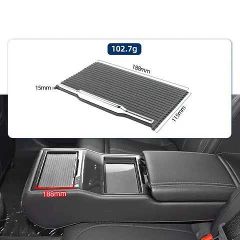 For Ford Taurus 2015-2019 Brand New Car Rear Seat Center Armrest Cup Holder Roller Cover Armrest Box Sliding Shutters 10 best sales ford fiesta 2019 accessories - №7