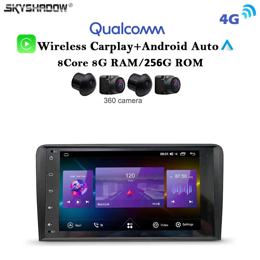 12G+256G Carplay Auto Android 13.0 720P 8