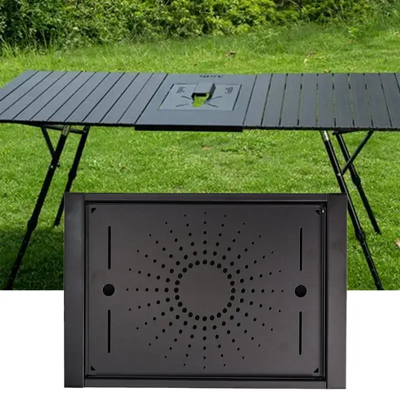 

Camping Tea Tray For IGT Table Stainless Steel One Unit Combination Table Tea Tray Portable Table Drainage Tray For IGT Table