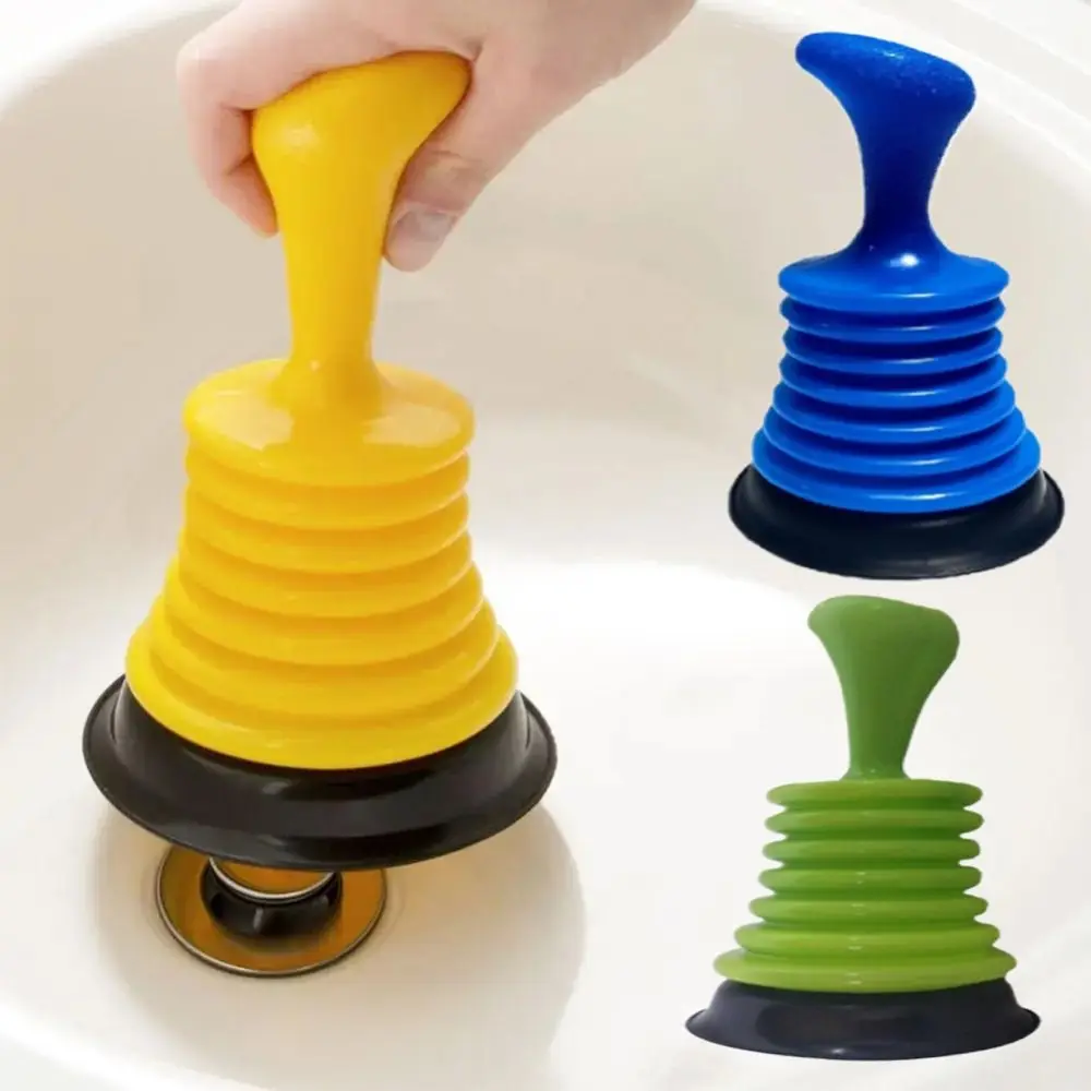 1PC Pipeline Dredge Suction Cup Toilet Plungers Press Cleaning Sink Drain Pipe Tool Sink Pipe Strong Dredger Tools Accessories