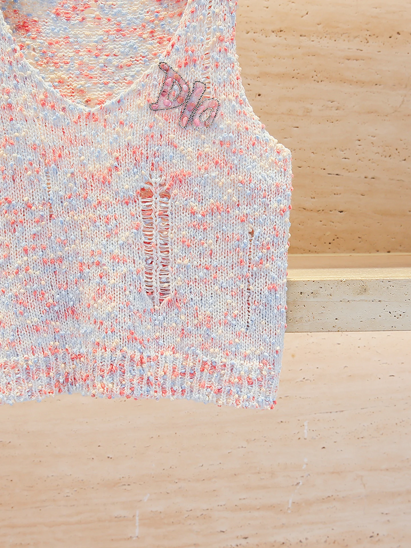 Ceco de Punto Calado Colorido para Mujer, Colección Otoño de Alta Gama por Nan You, Estilo Casual, Corte Regular, Tipo H